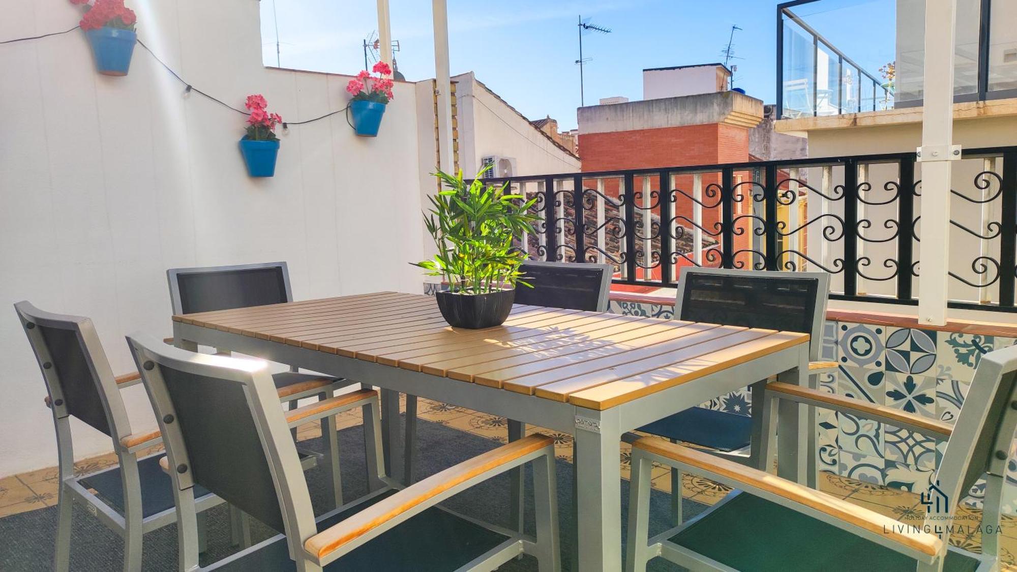 Apartamento Living4Malaga Sun&Terrace Penthouse Exterior foto